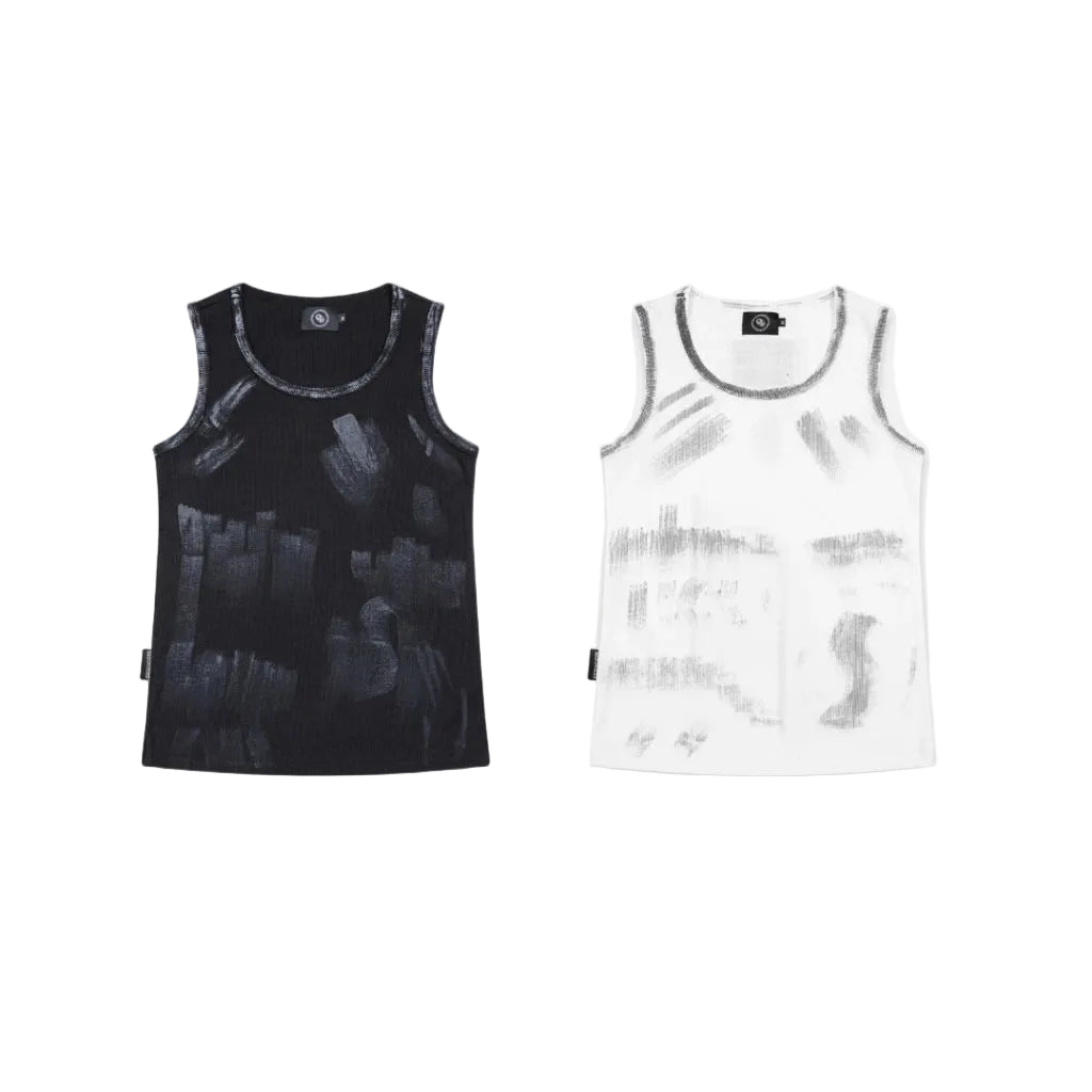 BAD CHOICES WASH RIBBED BODY FIT TANK TOP