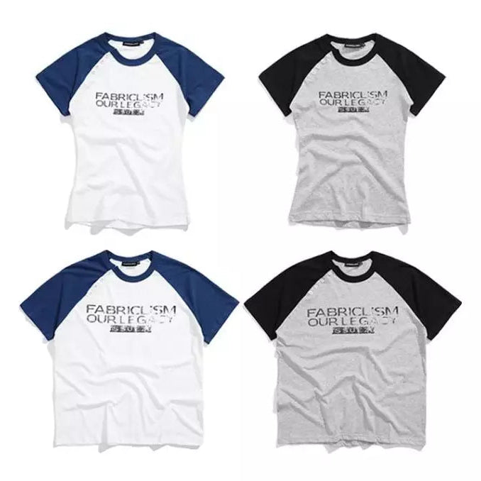 FABRICLISM RAGLAN HENLEY TEE