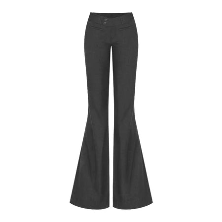 KILL SYSTEM MINA CROSS-BUTTON FLARED TROUSERS