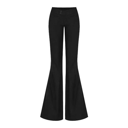 KILL SYSTEM MINA CROSS-BUTTON FLARED TROUSERS