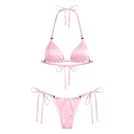 KILL SYSTEM MOODY SEXY SILK TWO-PIECE BIKINI WITH PADS
