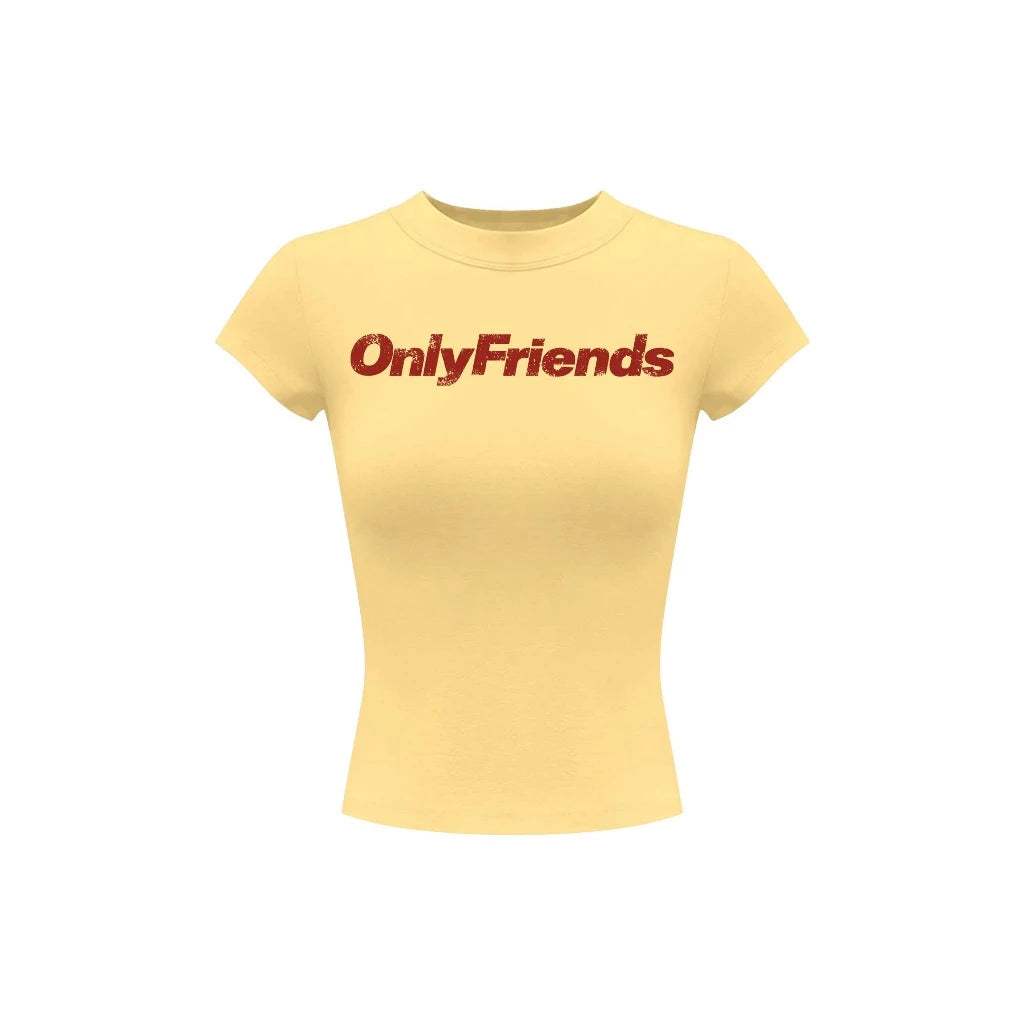 KILL SYSTEM ONLY FRIENDS PRINTED BODY-FITTING BABYTEE T-SHIRT