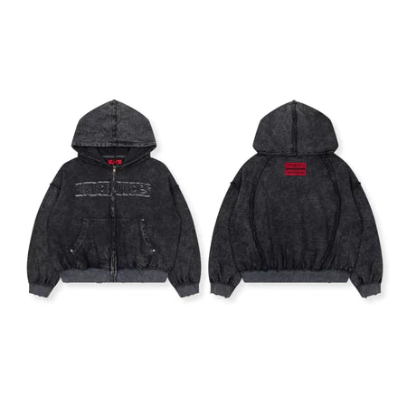 BAD CHOICES ROUGH STITCH RIVET HOODIE