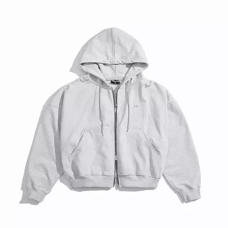WHOSE STUDIO SYM420 420GSM ANTI-PILLING FRENCH TERRY METAL ZIPPER BOXY HOODIE
