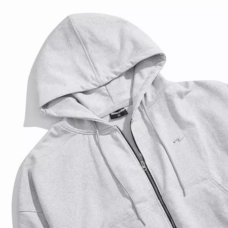 WHOSE STUDIO SYM420 420GSM ANTI-PILLING FRENCH TERRY METAL ZIPPER BOXY HOODIE