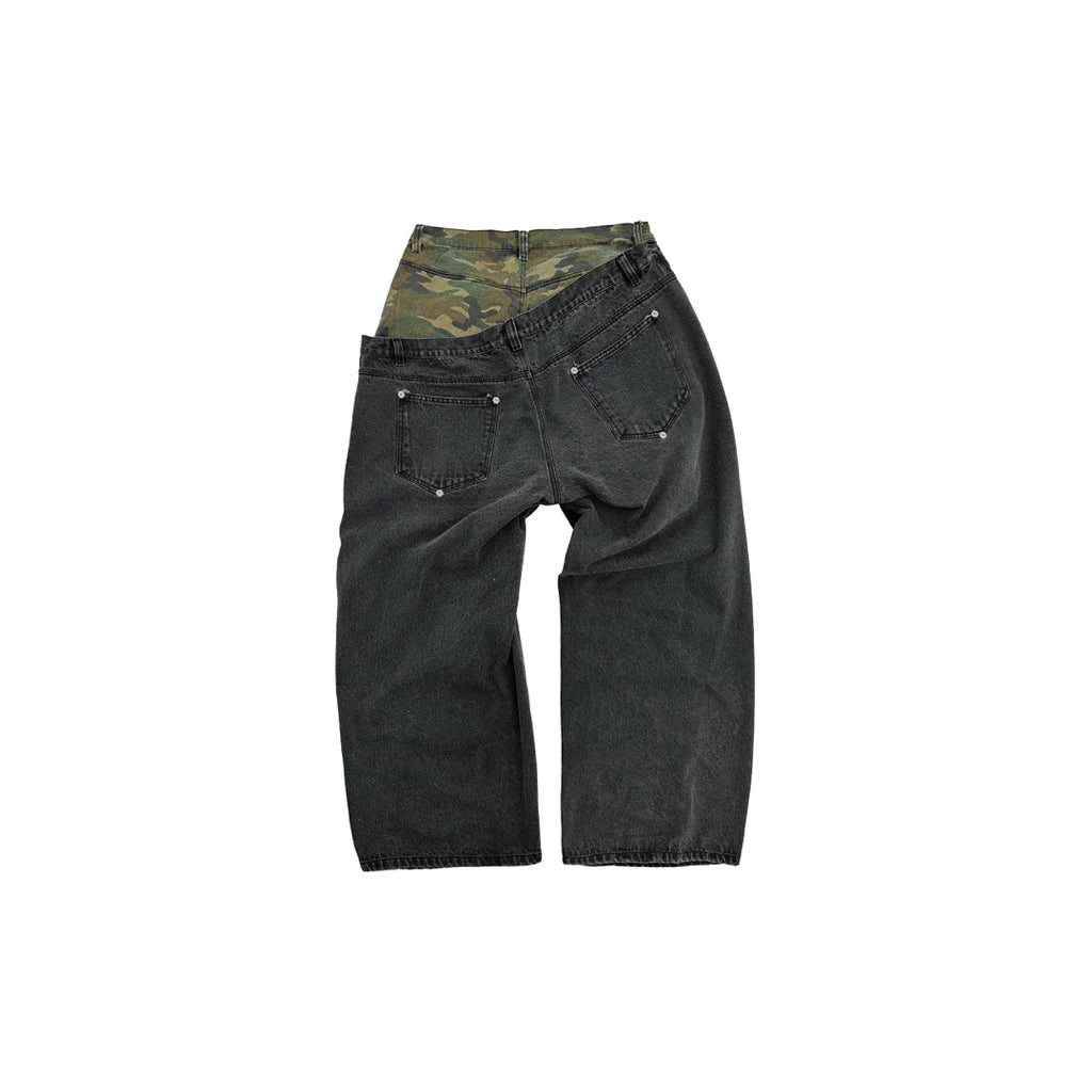 MBI DOUBLE WAISTED SAGGY PANTS