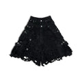 NIYU Double Waist Distressed Denim Shorts - Super Destroyed Jorts