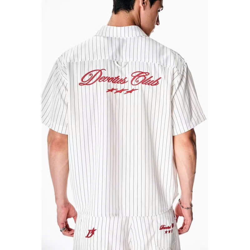 DEVOTUS KATE PINSTRIPE SHIRTS
