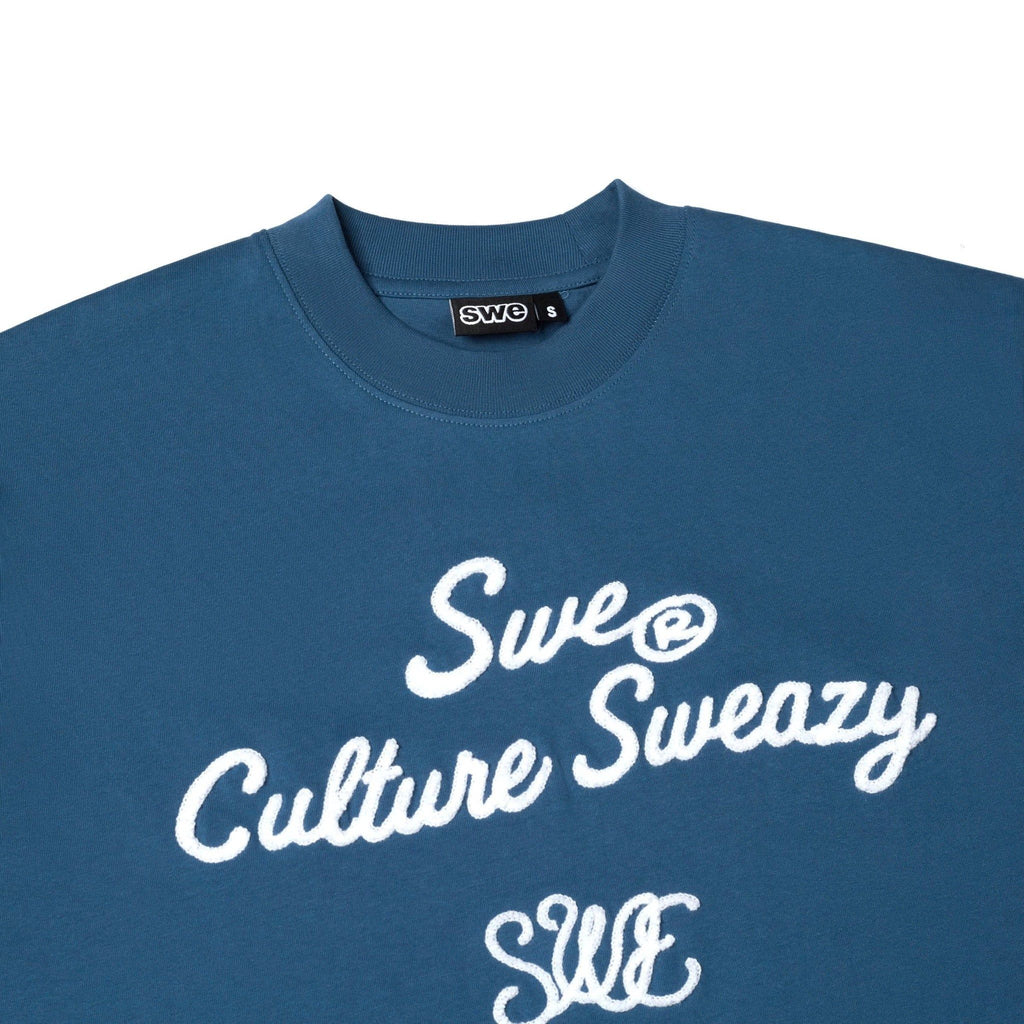 SWE RHYTHM BOXY TEE - COBALT BLUE